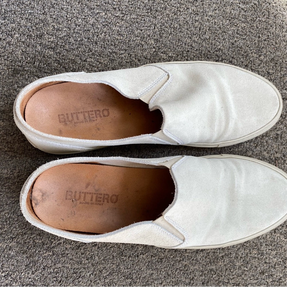 Buttero Men's White Slip-On Shoes